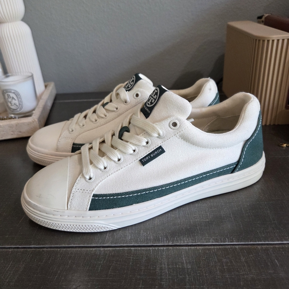 Tory Burch Classic Court Sneakers - Picture 2 of 5